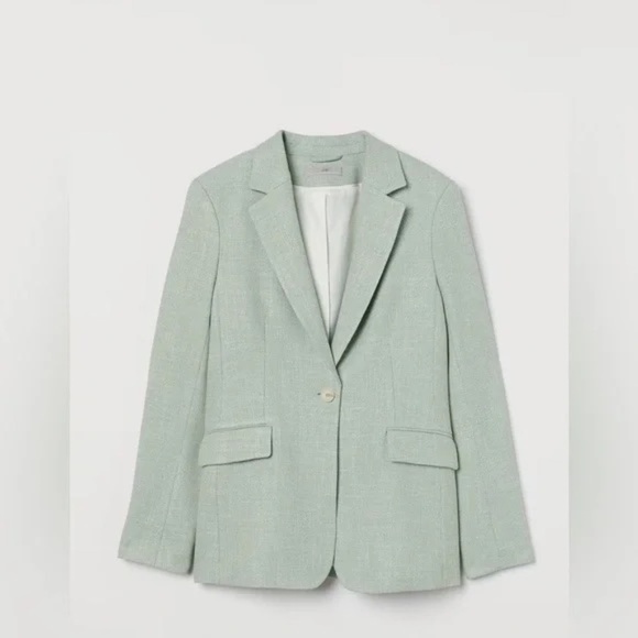 Oversized Mint One Button H&M Jacket in size XXL - Picture 1 of 10